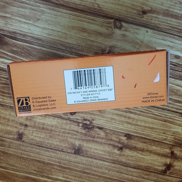 Disney Mickey Minnie Mouse Ghost Salt & Pepper Shakers Halloween - Picture 2 of 8